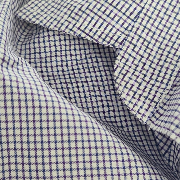 Frank & Eileen purple checkered button up - Picture 4 of 5